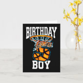 5誕生日バスケットボール5歳キッズギフト カード (黄色い花)