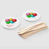 5誕生日バルーンパーソナライズされたハッピーバースデー ハンドファン (組立なし)