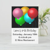 5誕生日バルーンパーティー大プリント 招待状 (スタンド正面)