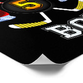 5誕生日少年 – アイスホッケー5歳の子供 ポスター (角)