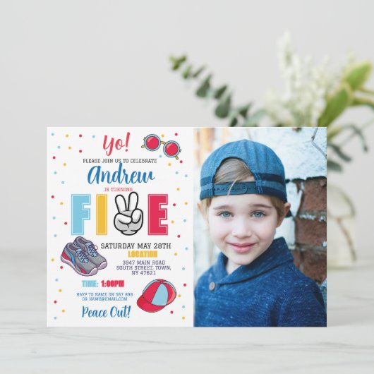 5誕生日平和よ！第5回サマーボーイズ 招待状 (スタンド正面)