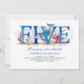 5誕生日招待状魔法ザシーワールド 招待状 (正面)