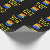 5誕生日:おもしろい、カラフルレインボーインスパイア# 5 ラッピングペーパー (角)