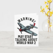 5警告月の第2次世界大戦世界大戦について話し始める2 カード (黄色い花)