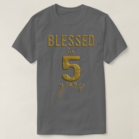 5賛美歳の子供たち5誕生日Christma Tシャツ (デザイン正面)