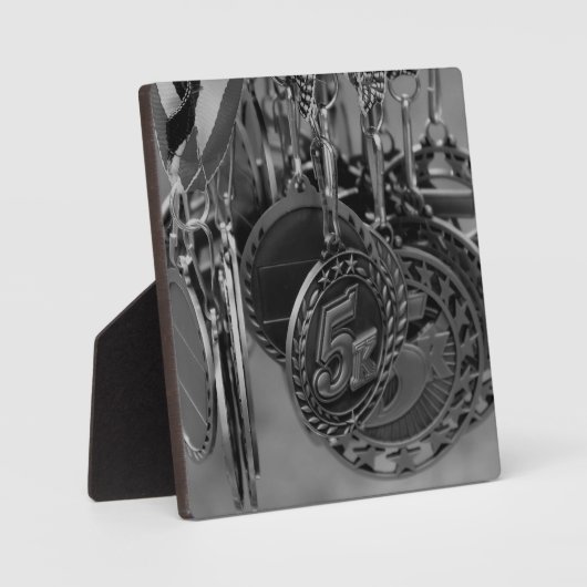 5走KメダルB&W写真 フォトプラーク (正面)