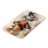 "5野生の口ひげ"ほこりっぽい西の水色 マグネット (左側)