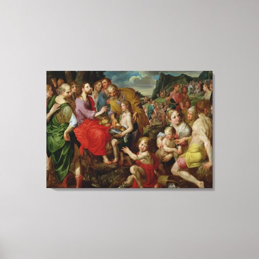 5食べ物を与え千の キャンバスプリント (正面)