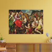 5食べ物を与え千の キャンバスプリント (インサイチュ (リビング))