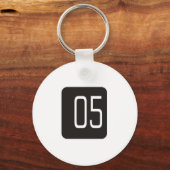 #5黒い四角 キーホルダー (正面)