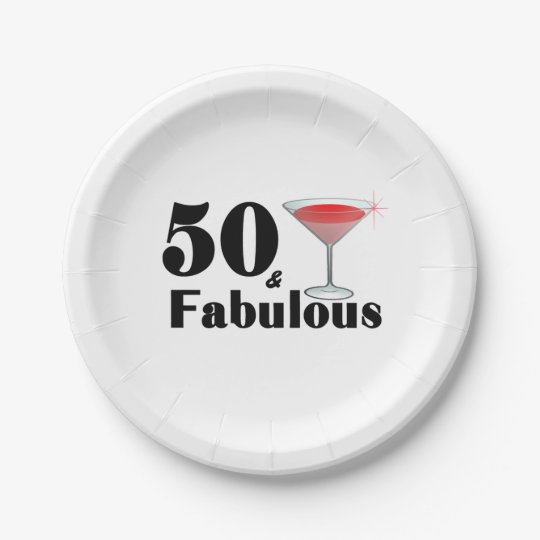 50歳と素晴らしい50歳の誕生日パーティー ペーパープレート Zazzle Co Jp