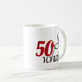 50おもしろいかモダンら50歳の誕生日 コーヒーマグカップ (正面右)