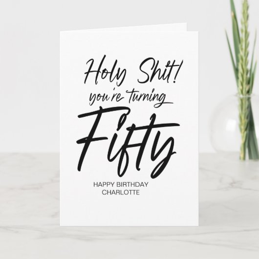 50おもしろいハッピーバースデー第50回 カード (正面)