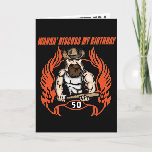 50おもしろいバースデーパーティ招待状 招待状 (正面)