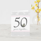 50おもしろい位の夫/妻の記念カード カード (黄色い花)