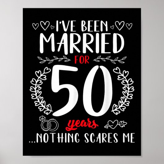 50おもしろい周年結婚カップル50結婚した組 ポスター (正面)