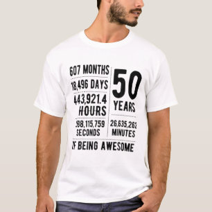 50おもしろい歳の50番目の誕生日アイディア Tシャツ