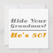 50おもしろい番目の誕生日の贈り物 カード (正面)