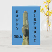 50おもしろい番目の誕生日カード カード (黄色い花)