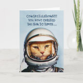 50おもしろい番目の誕生日カード カード (正面)