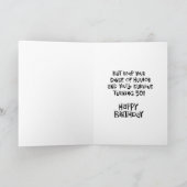 50おもしろい番目の誕生日カード カード (内部)