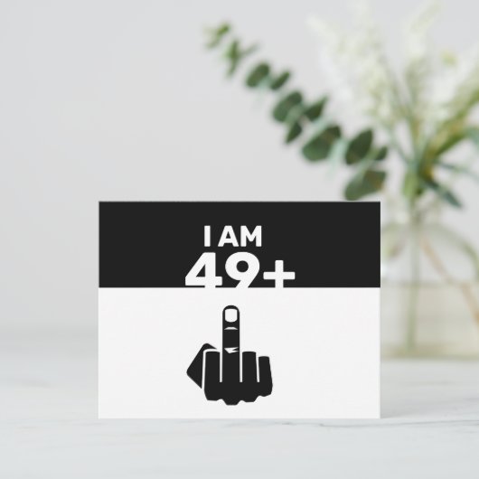 50おもしろい番目の誕生日ギフト、49プラス1 シーズンカード (スタンド正面)