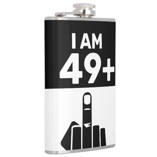 50おもしろい番目の誕生日ギフト、49プラス1 フラスク (右)