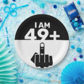 50おもしろい番目の誕生日ギフト、49プラス1 ペーパープレート (パーティー)