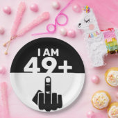 50おもしろい番目の誕生日ギフト、49プラス1 ペーパープレート (パーティー)