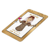 50おもしろい番目の誕生日グラム漫画応援へ50 マグネット (左側)