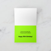 50おもしろい番目の誕生日グリーティングカード カード (内部)