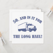 50おもしろい番目の誕生日 カード (正面/裏面インサイチュ)