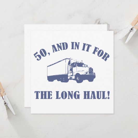 50おもしろい番目の誕生日 カード (正面/裏面インサイチュ)