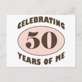 50おもしろい番目の誕生日 ポストカード (正面)