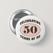 50おもしろい番目の誕生日 缶バッジ (正面&裏面)