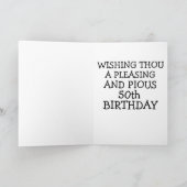 50おもしろい番誕生日グリーティングカード カード (内部)