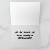 50おもしろい番誕生日グリーティングカード カード (内部)