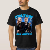 50おもしろい番誕生日シャツ誰50だ! Tシャツ (正面)