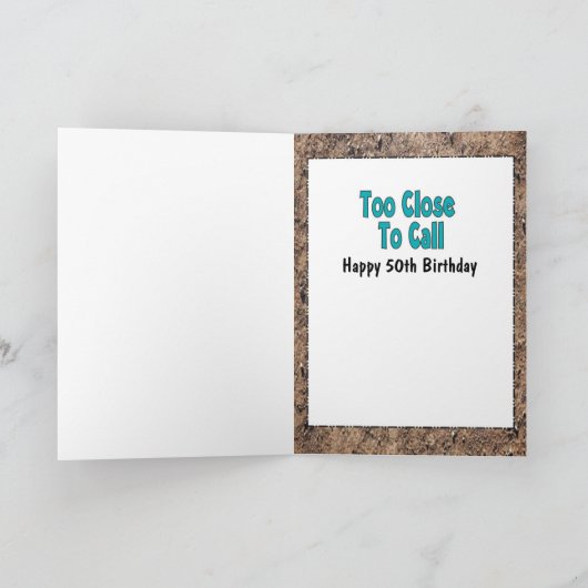 50おもしろい誕生日の男の子が汚れより古い漫画 カード (内部)