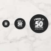 50おもしろい誕生日引用文皮肉50歳 コンフェッティ (正面)