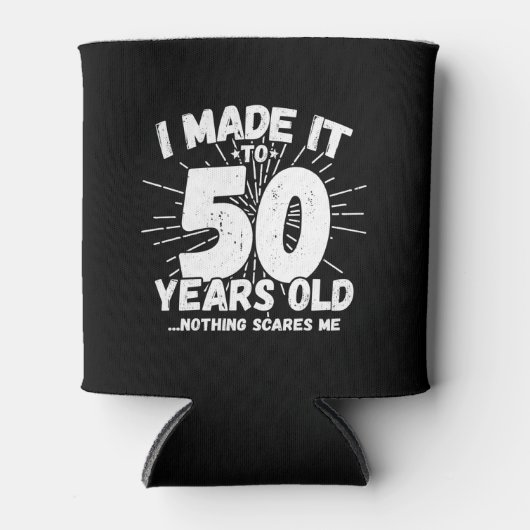 50おもしろい誕生日引用文皮肉50歳 缶クーラー (正面)