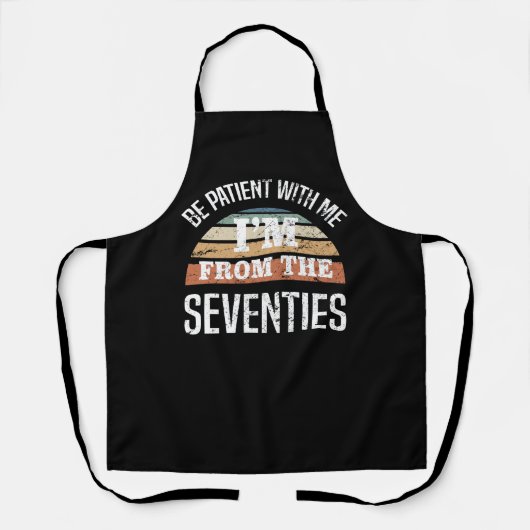 50おもしろい誕生日私は70年代の エプロン (正面)