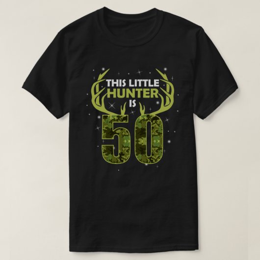 50おもしろい誕生日50歳の鹿ハンターギフトF Tシャツ (デザイン正面)