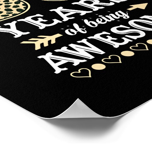 50おもしろい誕生日50歳1972年素晴らしleop ポスター (角)