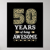 50おもしろい誕生日50歳1972年素晴らしleop ポスター (正面)