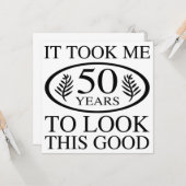 50おもしろい誕生日 カード (正面/裏面インサイチュ)