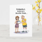 50おもしろい誕生日 カード (黄色い花)