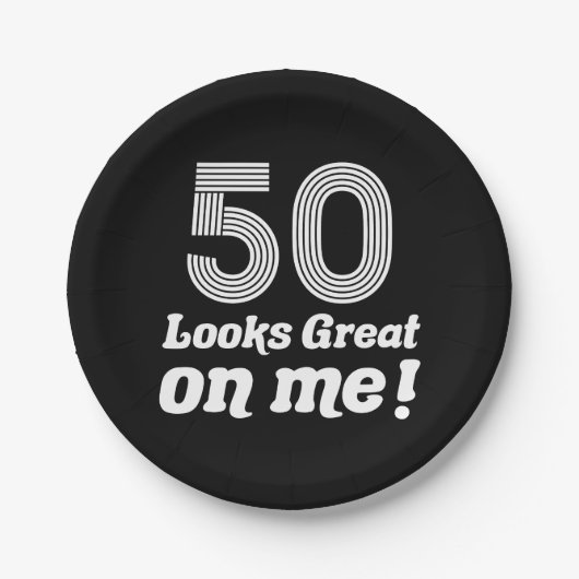 50おもしろい誕生日 ペーパープレート (正面)