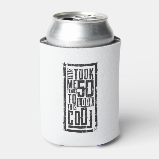 50おもしろい誕生日B日ギフトことわざ年齢50歳 缶クーラー (缶正面)