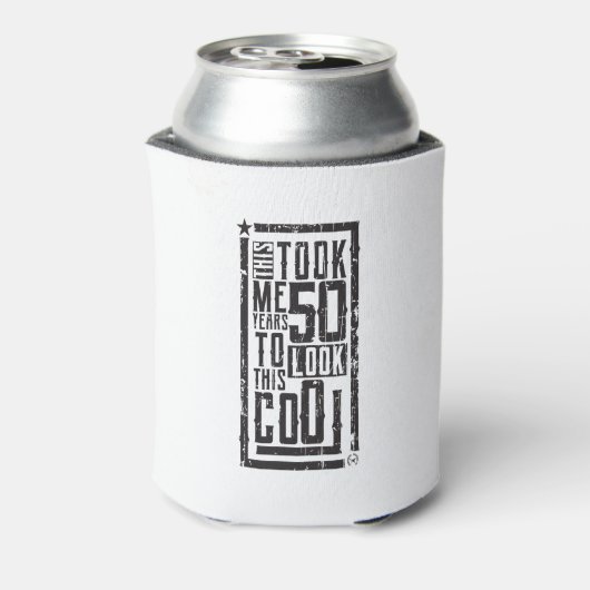 50おもしろい誕生日B日ギフトことわざ年齢50歳 缶クーラー (缶裏面)